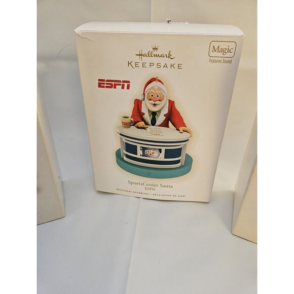 Lot of 3 Hallmark Keepsake ESPN Ornaments, 2007, 2008, 2009 - Picture 3 of 6